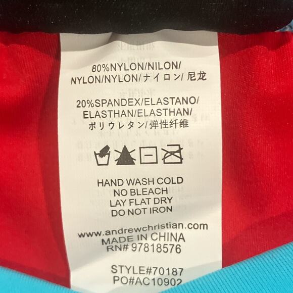Andrew Christian Dynamic Curve Bikini with ALMOST NAKED Red Large - Picture 8 of 8
